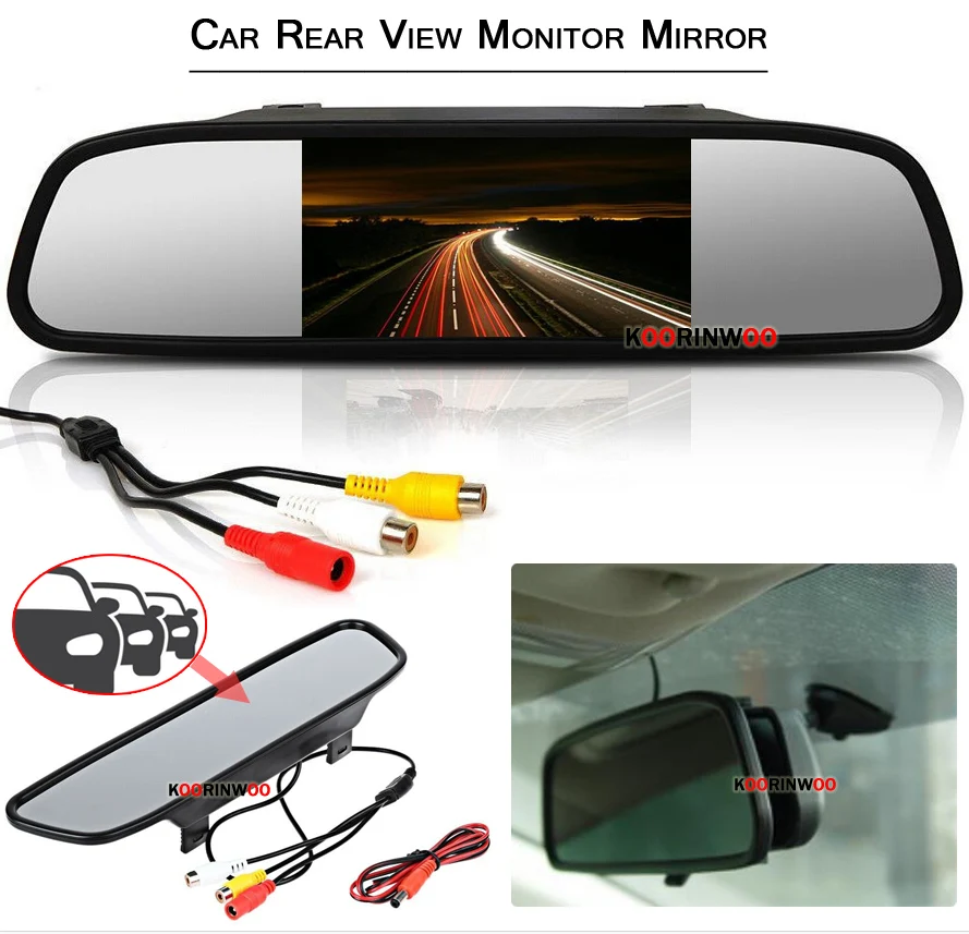 Koorinwoo ڵ ȣ  ŰƮ, TFT LCD ڵ  ̷ ÷,   ī޶ ý, 4.3 ġ