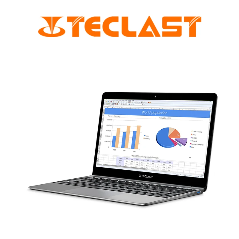 Ультратонкий ноутбук Teclast F7 Plus 14 дюймов 8 ГБ ОЗУ 256 Гб SSD Windows 10 Intel Gemini Lake N4100 четыре