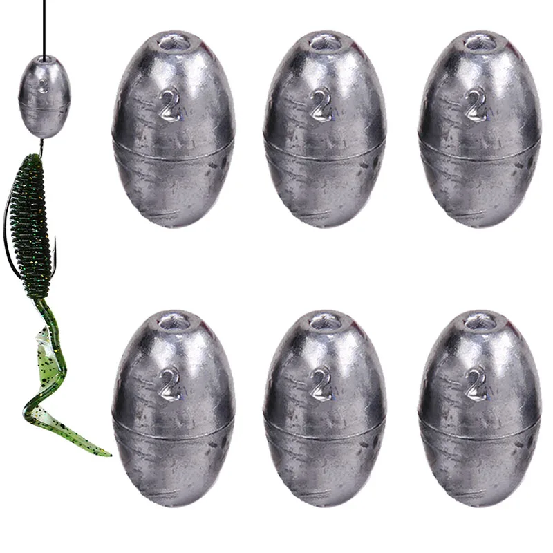 낚시 무게 싱커, 낚시 올리브 모양 리그 싱커, 낚시 무게 분할 샷 싱크, 낚시 태클 도구 액세서리, 0.35g-20g 
