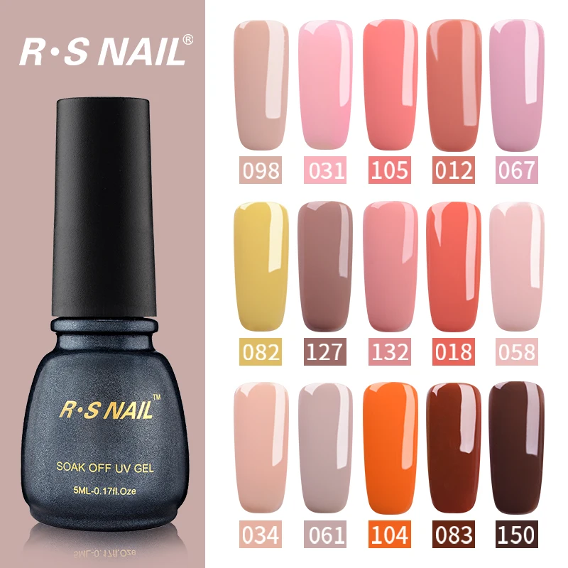 RS NAIL 154 цветов Φ набор гелевых лаков Гель-лак УФ-смола Unhas de Gel 5ml (3) | Красота и