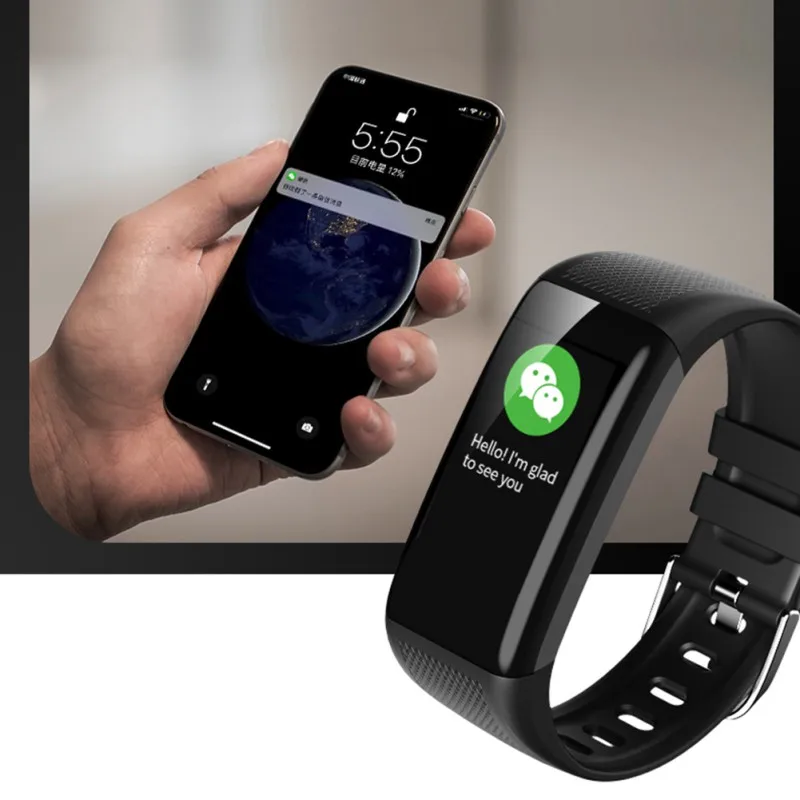 C20 Color Screen Smart Wristband Bluetooth Waterproof Bracelet With Muti-Function App New