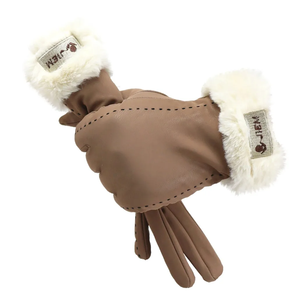 Женские зимние теплые перчатки, перчатки с сенсорным экраном, водонепроницаемые, Нескользящие, эластичные, для улицы, варежки# H