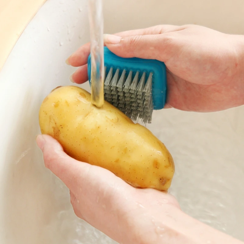 Mini Fruits Vegetables Cleaning Brush Fingers Protection Carrot Potato Cleaner Kitchen Accessories for Home High Quality
