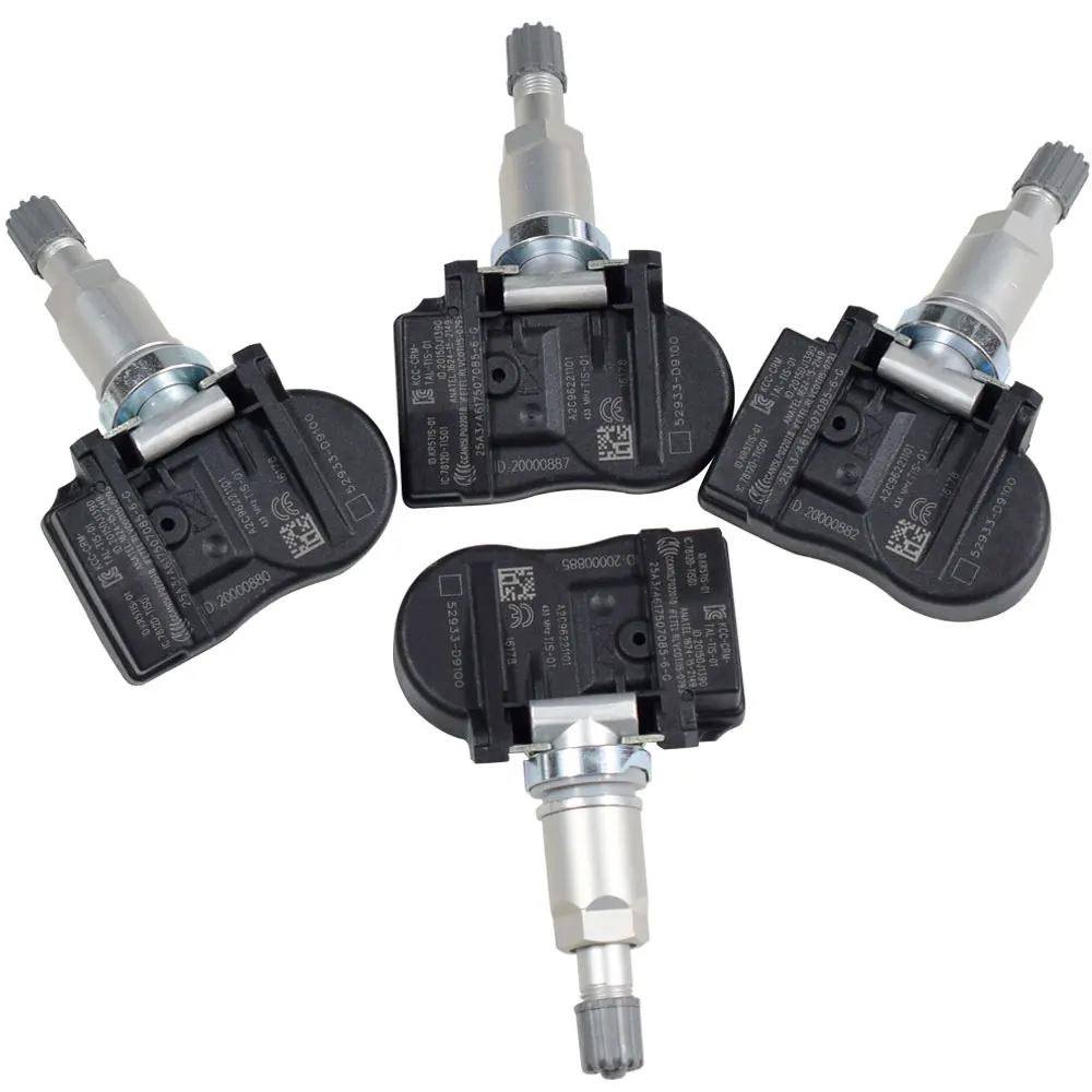 4 шт. 433 МГц датчик давления в шинах датчик TPMS для Kia Sportage hyundai 52933-D9100 52933D9100 автомобильные аксессуары