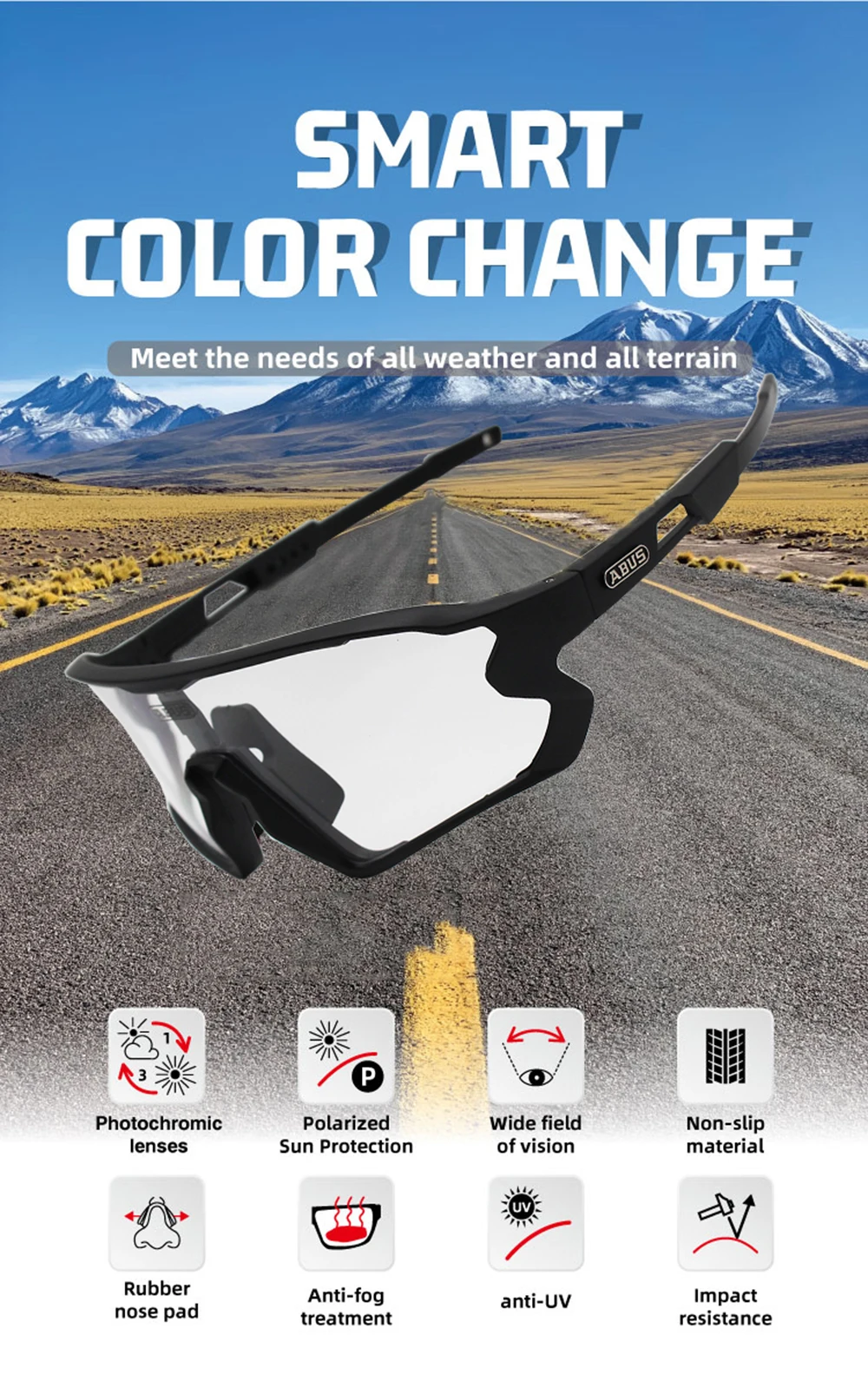 Photochromic Cycling Sunglasses Men&Women Outdoor sport Bicycle Glasses Bike Sunglasses Goggles Eyewear Gafas Ciclismo