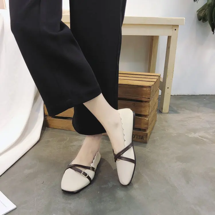 

2020 Women's Flat Shoes Ladies Single Shoes Big Size 43 Shoes Women's