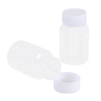 

20Pcs 80ml Plastic Subpackaging Bottle PET Solid Liquid Container Empty Bottle Transparent