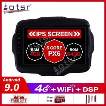 

Android 10.0 GPS Navigation Radio DVD Player for Jeep Renegade 2014-2018 Video Player Stereo Headuint free Built in Carplay dsp