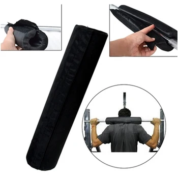 

Barbell Pad Black Nylon Oxford Gripper Squat Protection Gel Cover Supports Sports Shoulder