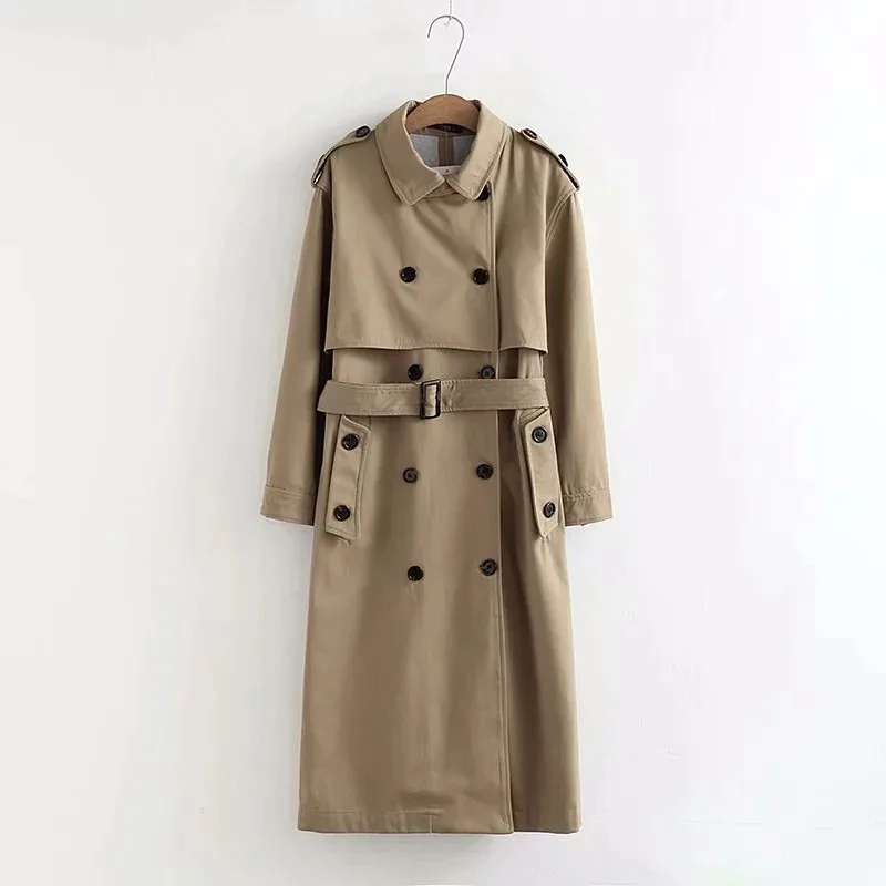 AliExpress EBay осень стиль Европа и Америка женское платье длинное холодное пальто