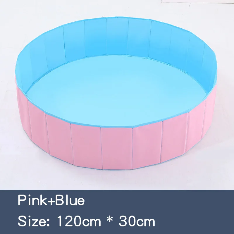 pink-blue 120cm Ruizhi, детский складной бассейн с океанским мячом, детская игровая площадка для помещений, моющаяся противоскользящая Складная ограда, детский подарок на день рождения, RZ1094 - Цвет: pink-blue 120cm