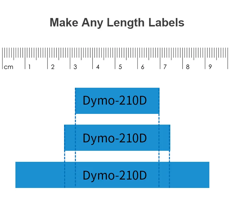 Dymo LabelManager LM210D принтеры этикеток для Dymo D1 6 9 12 мм лента этикеток 7 метров длина