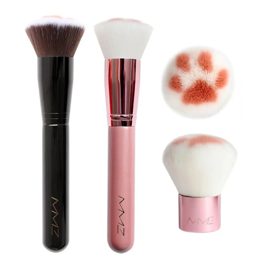 Brocha de maquillaje telescópica con forma de pata de gato