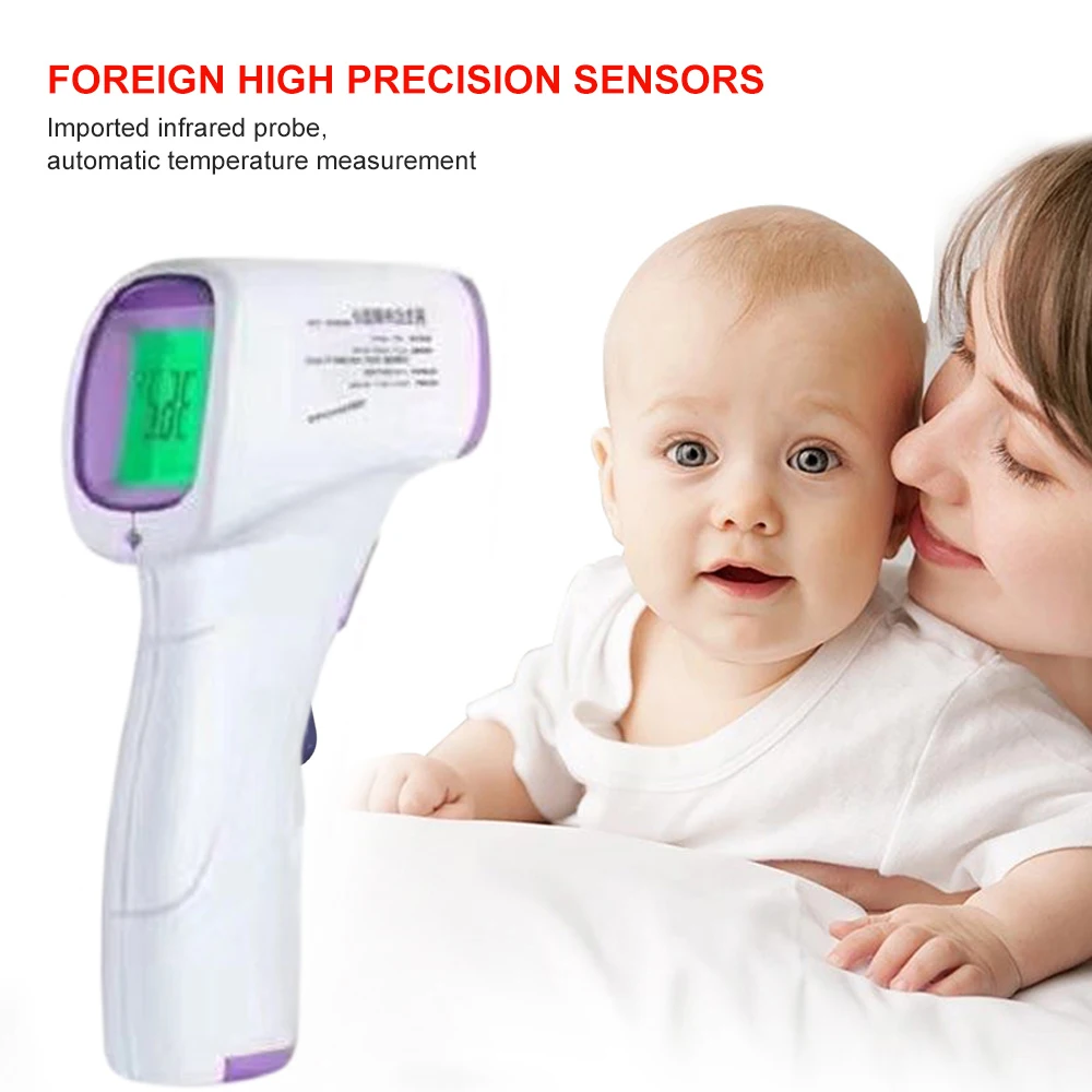 

Infrared Thermometer Electronic For Baby Adult IR Digital LCD Fever Gun Forehead Temperature Measurement Fever Heat Prevention