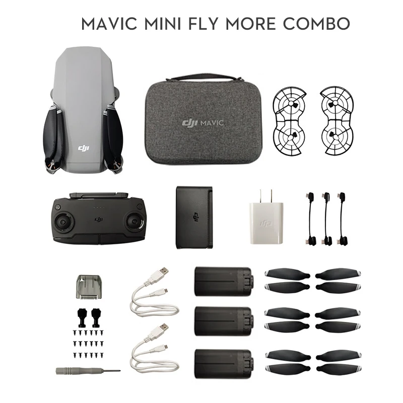 Портативный Дрон DJI Mavic Mini Fly More Combo MT1SS5 максимальное время полета 30 минут HD видео