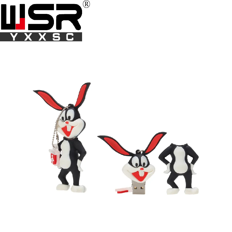 Wsryxxsc usb флеш накопитель с мультяшным Кроликом водонепроницаемый 64 ГБ 32 16 8 4