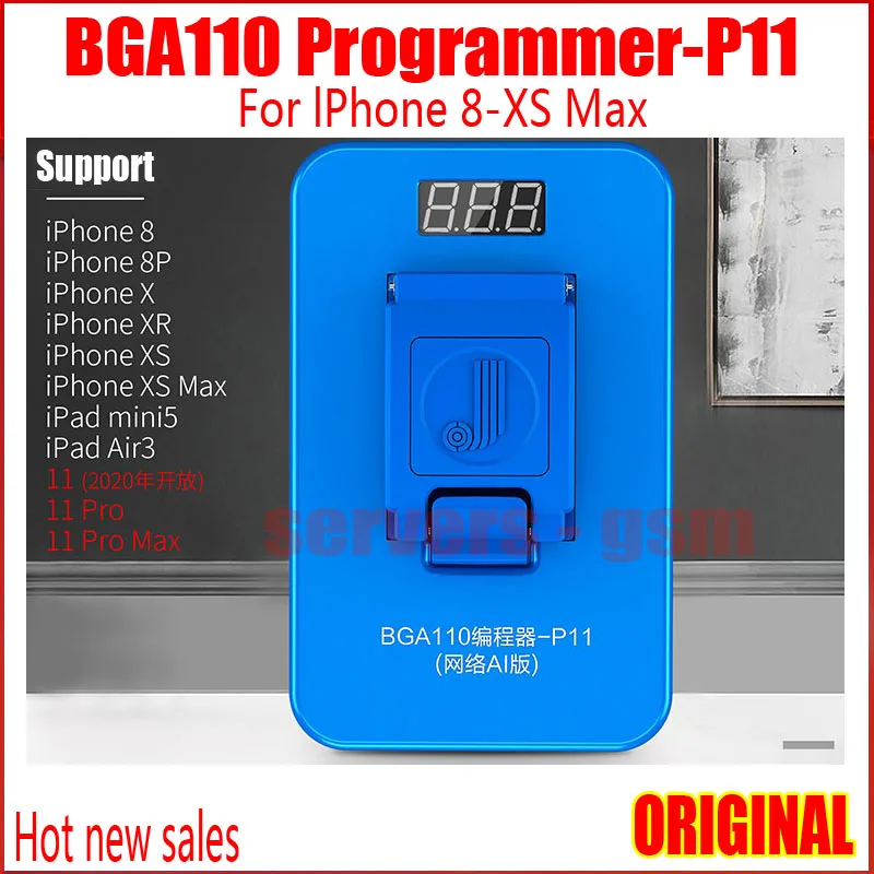JC P11 BGA110 программист для iPhone 8/8 P/X/XR/XS/XSMAX NAND Flash для Apple BGA110 NAND SYSCFG преобразования и писец repai