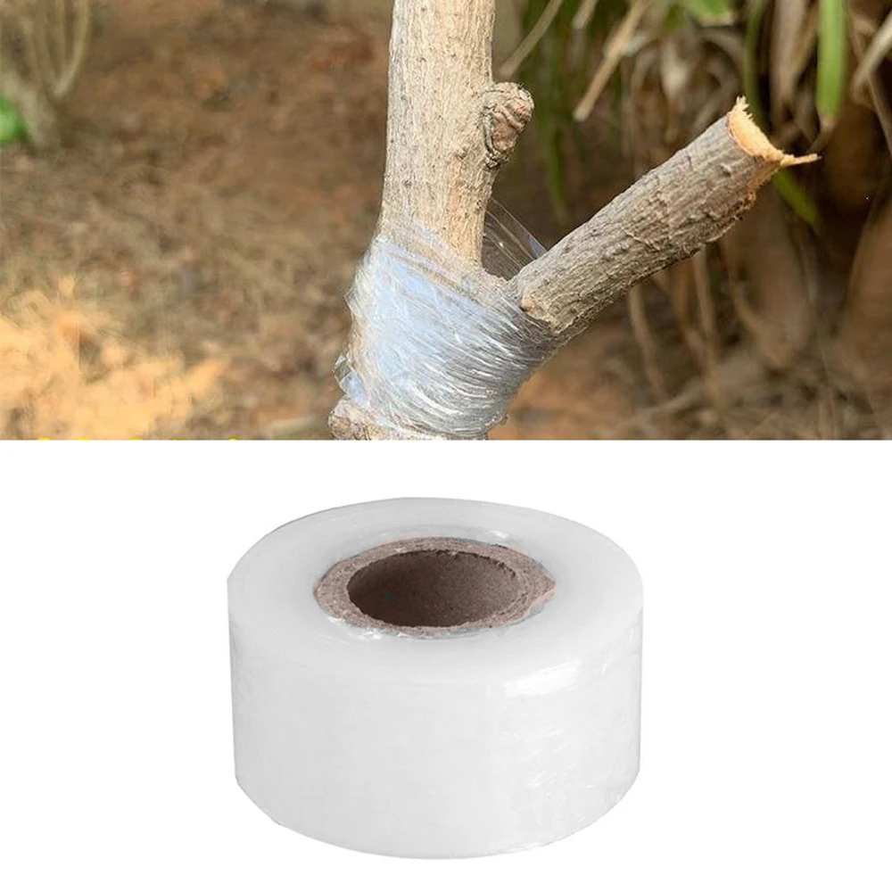Garden Tools Grafting Tape Clear Stretch Fruit Tree Secateurs Engraft Branch Gardening Bind Belt PVC Tie | Обустройство дома