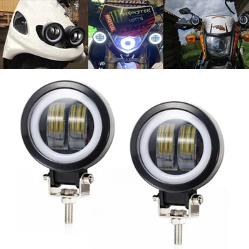 

2X Waterproof Round LED light bar 12V 24V Work Light 4X4 Accessories Off road Truck light bar led ramp auto Fog Light motorcycle