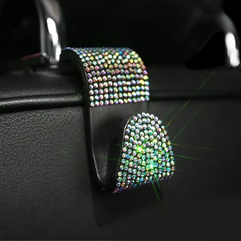 

Shiny Bling Crystal Car hook Multifunctional Colorful Accessory Replacement