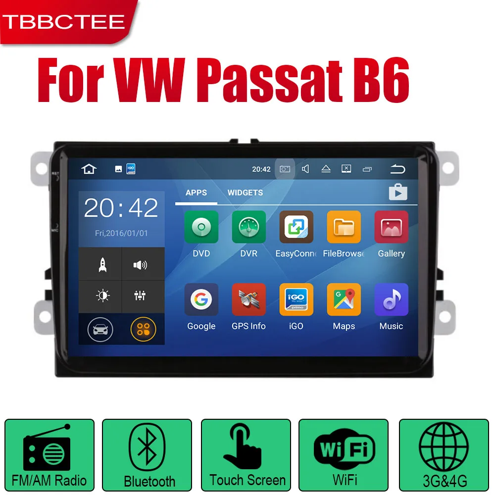 TBBCTEE автопроигрыватель gps навигация Android мультимедиа для Volkswagen VW Passat B6 2005~ 2010 автомобильная система экран Радио стерео - Цвет: Standard machine
