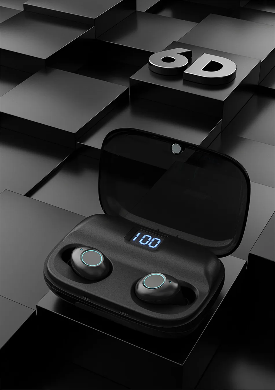 Ottwn Bluetooth V5.0 наушники беспроводные наушники 6D стерео Спортивные Беспроводные наушники гарнитура 4000 мАч Мощность для iPhone
