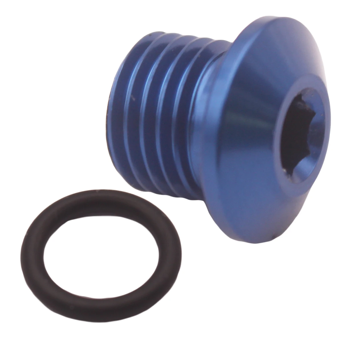 3 AN AN3 Slim Line ORB уплотнительное кольцо Boss port Plug синий, анодированный, алюминиевый