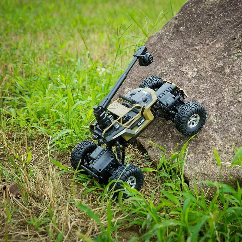 Автомобиль с дистанционным управлением, горный велосипед, 1:16, 2,4G с камерой, Wifi, мобильный телефон, дистанционное управление, четыре привода, водонепроницаемый, альпинистский автомобиль