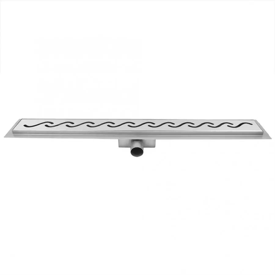 

Kitchen Bathroom Accessories 60cm Stainless Steel Liner Tile Floor Shower Drain for Bathroom Kitchen Lateral Drainage