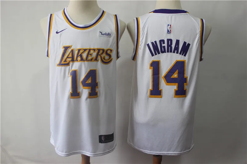 A+++ качество мужской взрослый#0 Кайл кузма 2 Lonzo мяч 14 Брэндон Ingram 24 Kobe Bryant Jersey Лос-Анжелес - Цвет: for men