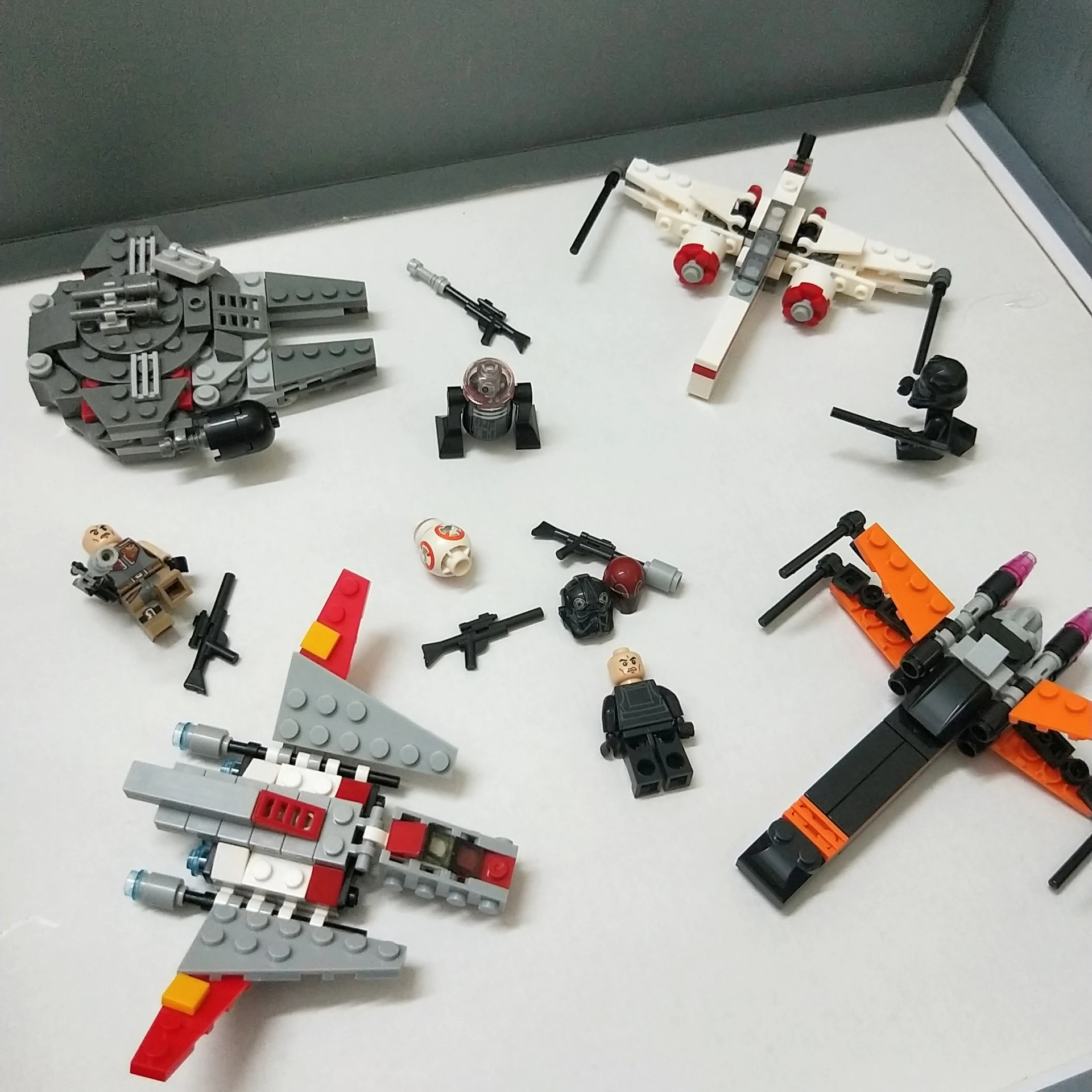 Star Wars Conjunto de Bloques De Construcción Juguetes Modelo de fuerza del milenio despierta para Niños Nuevo 