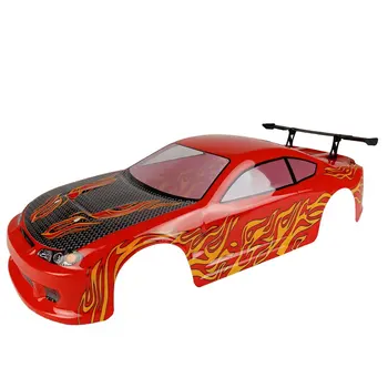 

1/10 RC Model Car PVC Body Shell Cover for VRX R0100W R0155R RH1025/RH1026/RH1003 Racing Car Red & Black