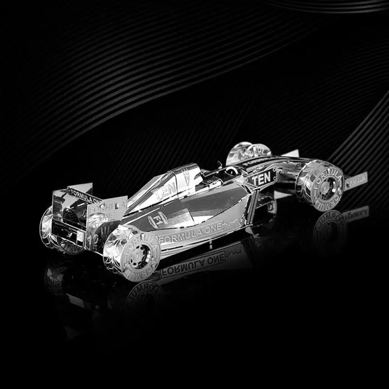 3D головоломка металлическая модель комплект F1 гоночный автомобиль Voiture Сборка DIY лазерная резка коллекция игрушек сборные модели пазлов игрушки для взрослых