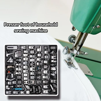 

72pcs/set Presser Foot Sewing Machine Multifunction Rolled Hem Curling Pressure Feet for Home Braiding Stitch Accessories