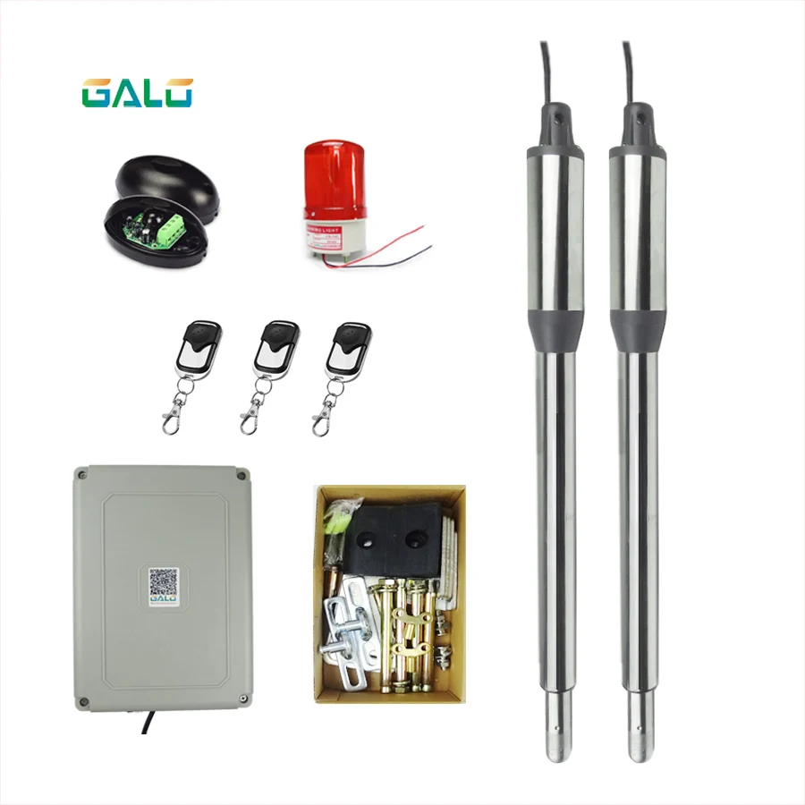 

Intelligent automation family double waterproof dual home use automatic swing gate opener with remote controllers