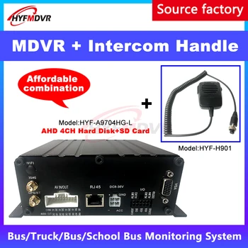 

HYFMDVR source factory 4 channel AHD coaxial monitoring hard disk video recorder 4G GPS MDVR bus/taxi