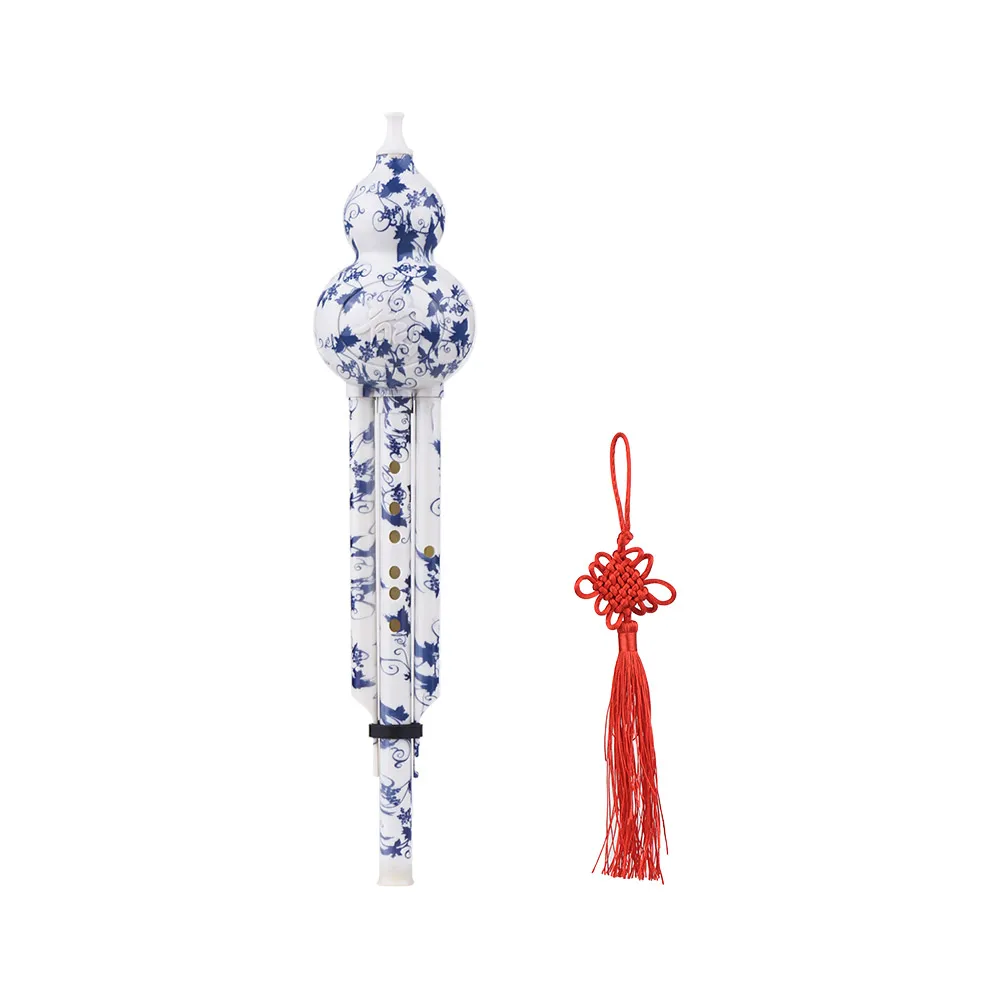 C Key Hulusi Cucurbit Flute Bottle Gourd Китайский традиционный инструмент с китайским узлом чехол
