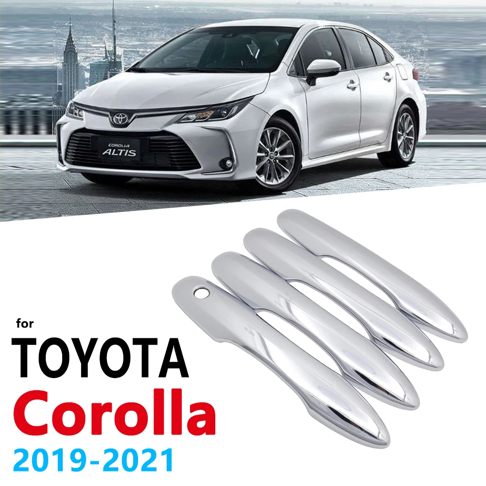 Хромированная накладка на ручки для Toyota Corolla Auris E210 2019 2020 2021 автомобильные