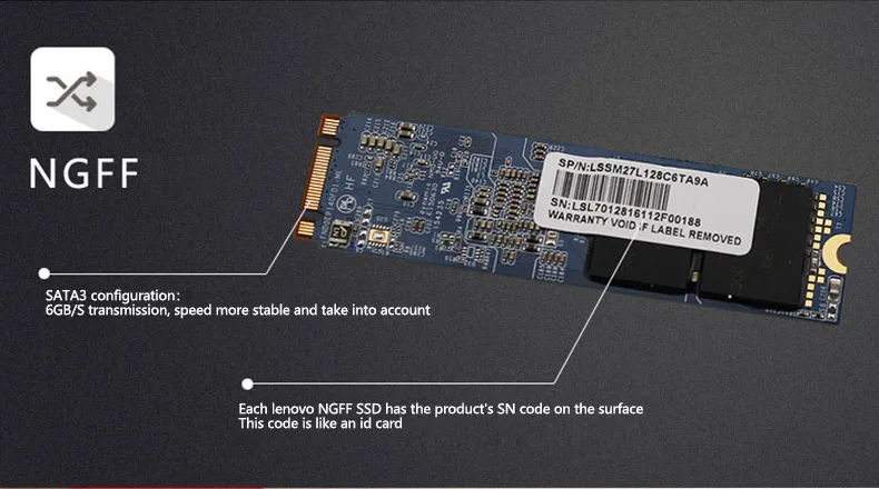 lenovo SSD Внутренний твердотельный диск 512 ГБ 256 ГБ 128 Гб жесткий диск State SL700 2280 для ПК ноутбука NGFF интерфейс