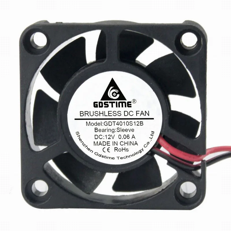 Gdstime-ventilador Elétrico dc 12v 50 Peças Motor de Pinos 40 mm 40x40 mm 4010s 4cm Cooler - Imagem 4