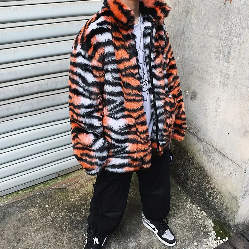 tiger fur coat mens
