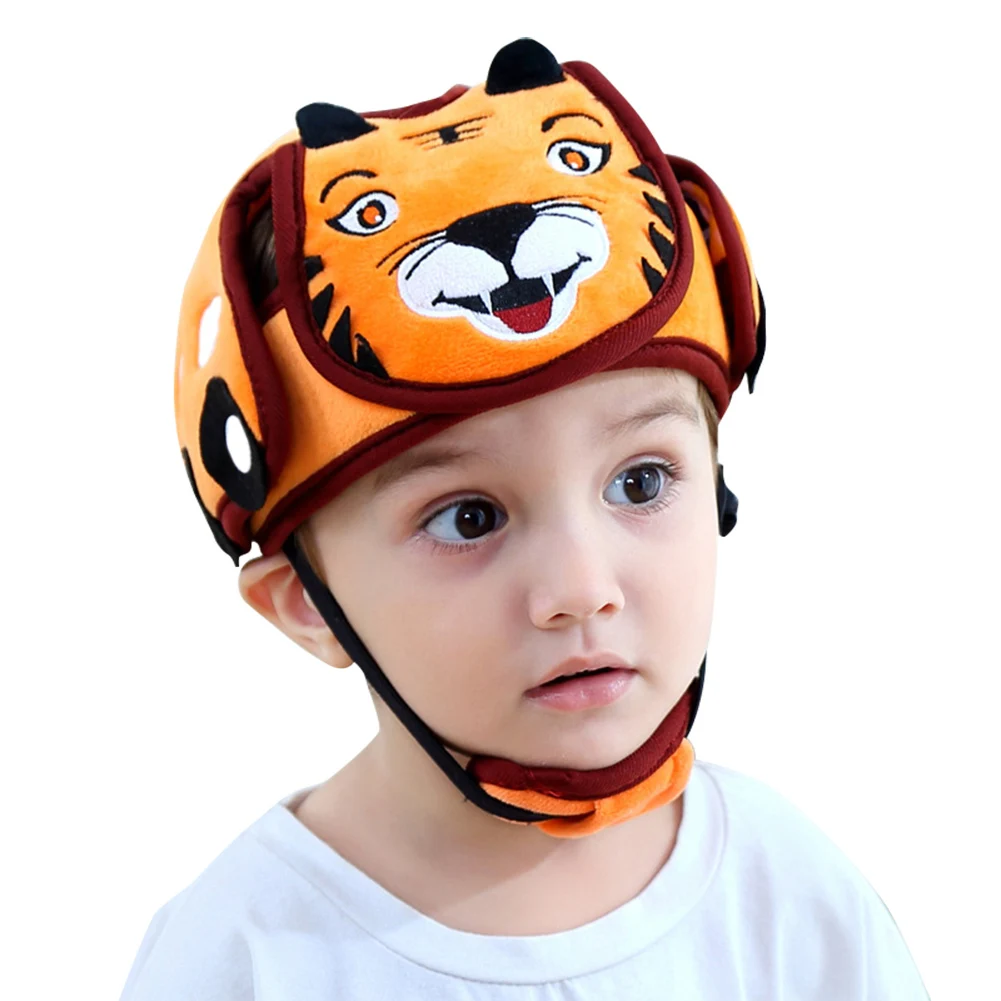 flannel orange Детская безопасность каска защита головы Дети Регулируемый мягкий головной убор анти-столкновения крышка M09 - Цвет: flannel orange