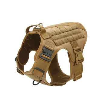 

MXSLEUT Tactical Dog Vest Breathable military dog clothes K9 harness adjustable size Training Hunting Molle Dog Vest Harness