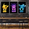 Pokemon Cartoon Art Canvas Painting Modern Mural Game Anime Poster Print Children's Room Living Room Home Decoration Pictures 1