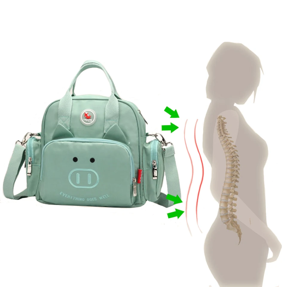 Mom Diaper Bag Waterproof Nylon Baby Nappy Bag Women Travel Backpakc for Baby Nursing Maternity Bag