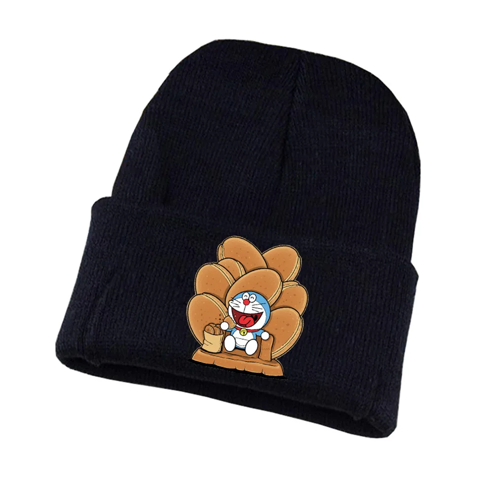 08 Игра Doraemon вязаная шапка для косплея унисекс принт Для Взрослых Повседневная хлопковая шапка для подростков зимняя вязаная шапочка - Цвет: 08