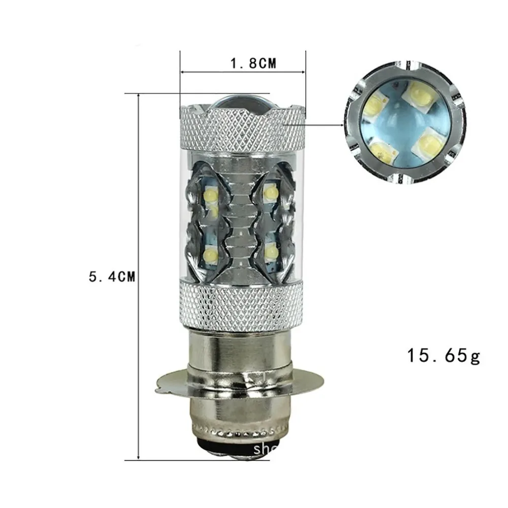 Автомобильный светодиодный противотуманный фонарь высокой мощности черный корпус H4 80 Вт 16SMD 2835 противотуманная фара светодиодная лампа для замены Горячая