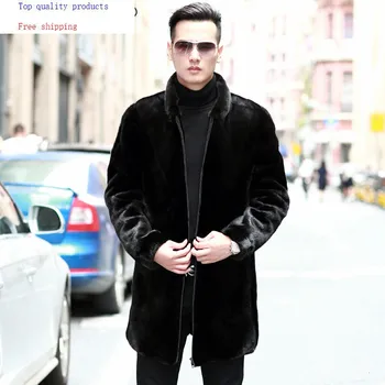 

2020 Mens Mink Coat Winter Jacket Men Natural Mink Fur Jackets Plus Size Real Fur Coat Men Warm Coats M168 KJ3307