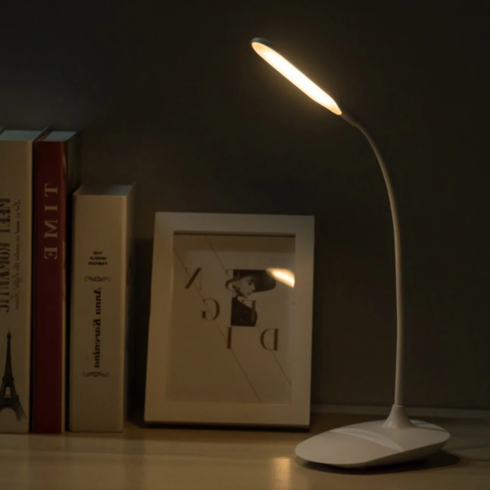 

3 Modes LED Desk Lamp Flexible Foldable Eye Protection Table Lamp Dimmable Night Light USB/Battery Powered Reading Book Lights