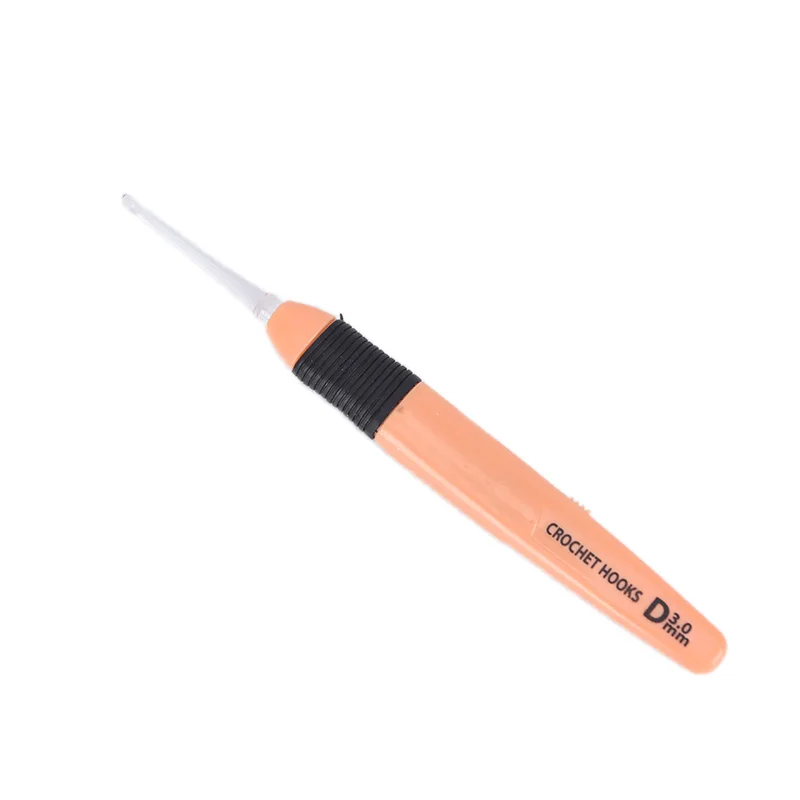 3.0mm 1 шт крючки для крючков в комплекте доступны Швейные иглы с светодиодный светильник на Вязание иглы ткань Швейные аксессуары 2,5 мм-6,5 мм 9 видов цветов - Цвет: 3.0mm
